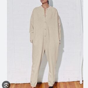 NWT Mara Hoffman Full Circle Sabina Jumpsuit Plus Size 2X Oatmeal Beige Comfy